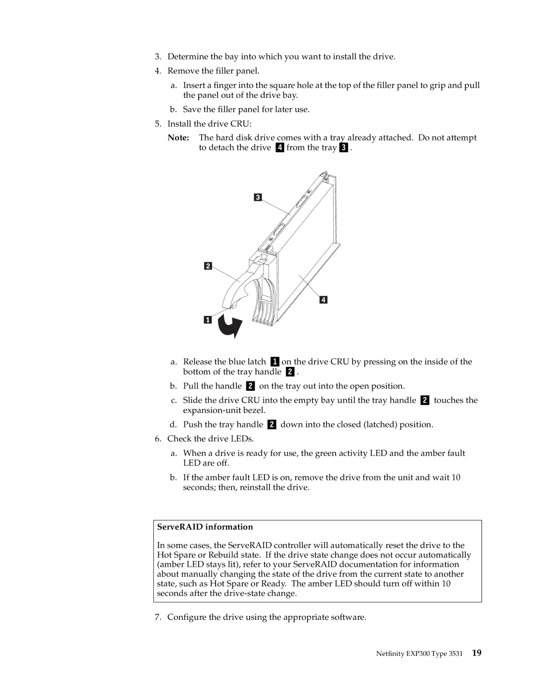 IBM 3531 manual ServeRAID information 