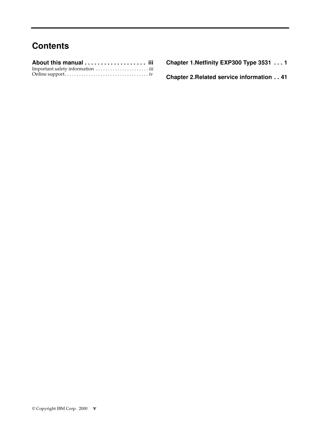 IBM 3531 manual Contents 