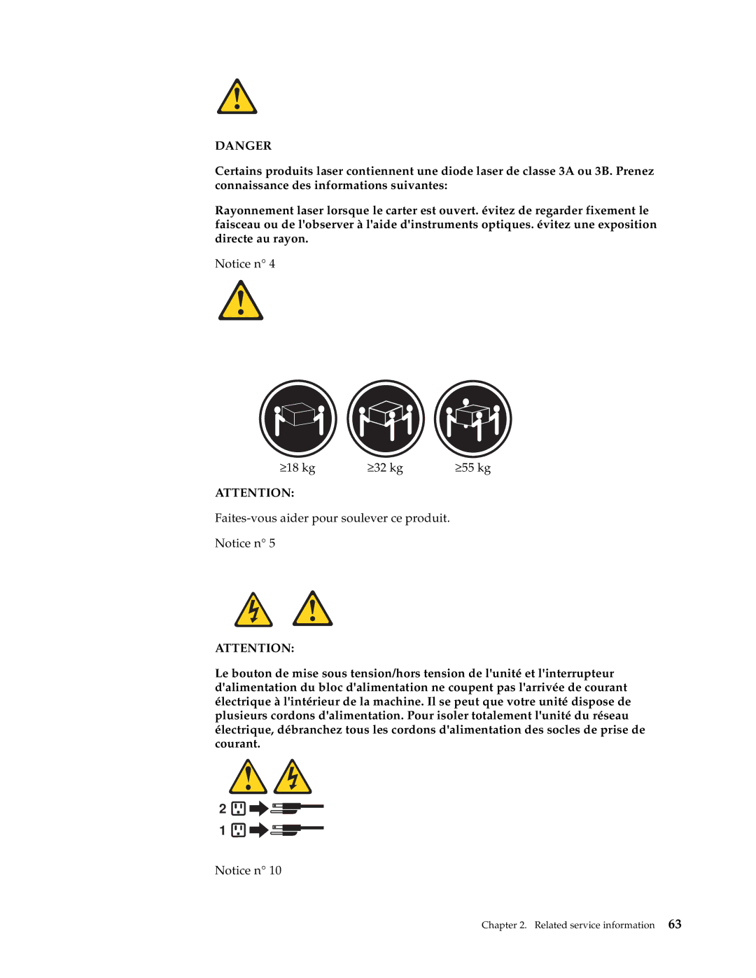 IBM 3531 manual Related service information 