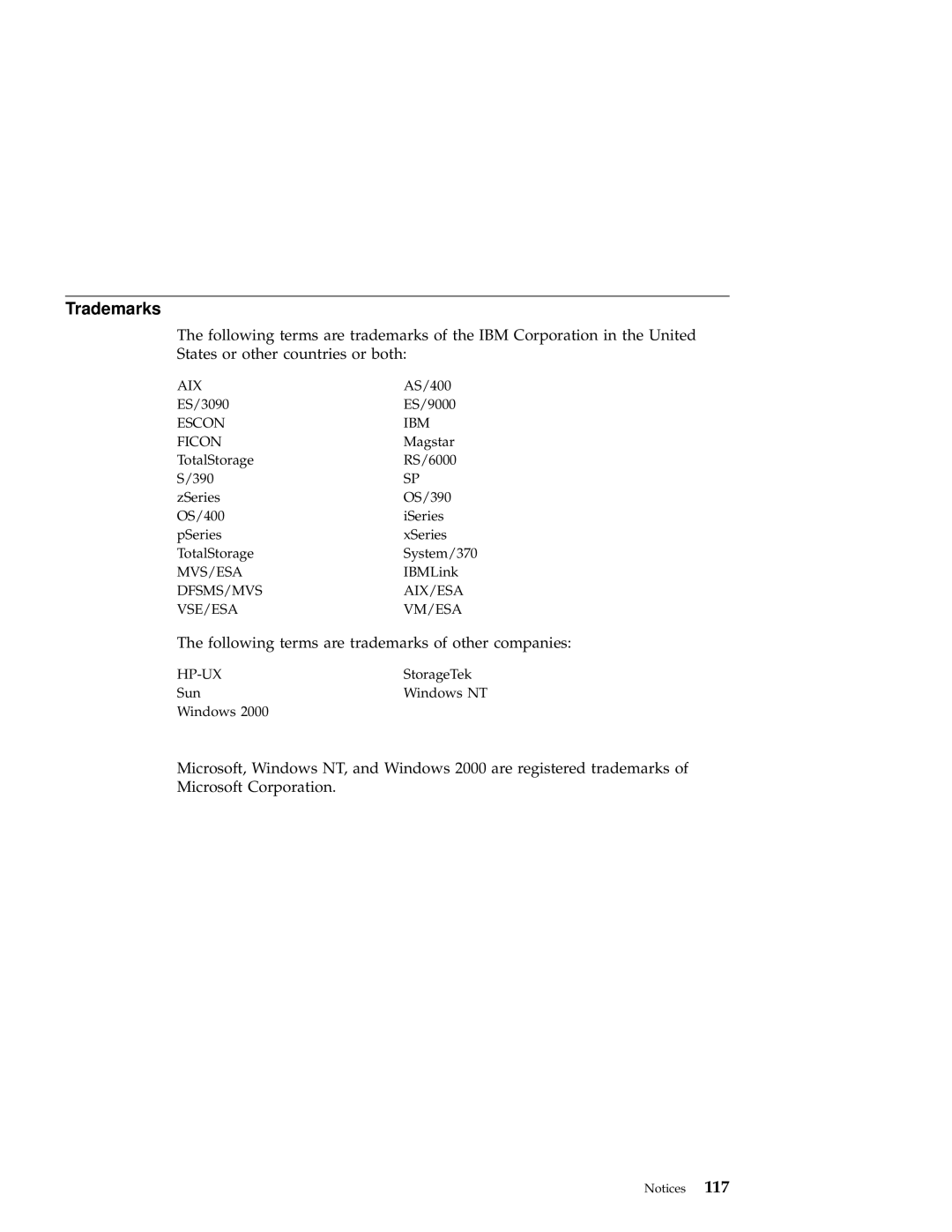 IBM 3590 manual Trademarks, Following terms are trademarks of other companies 