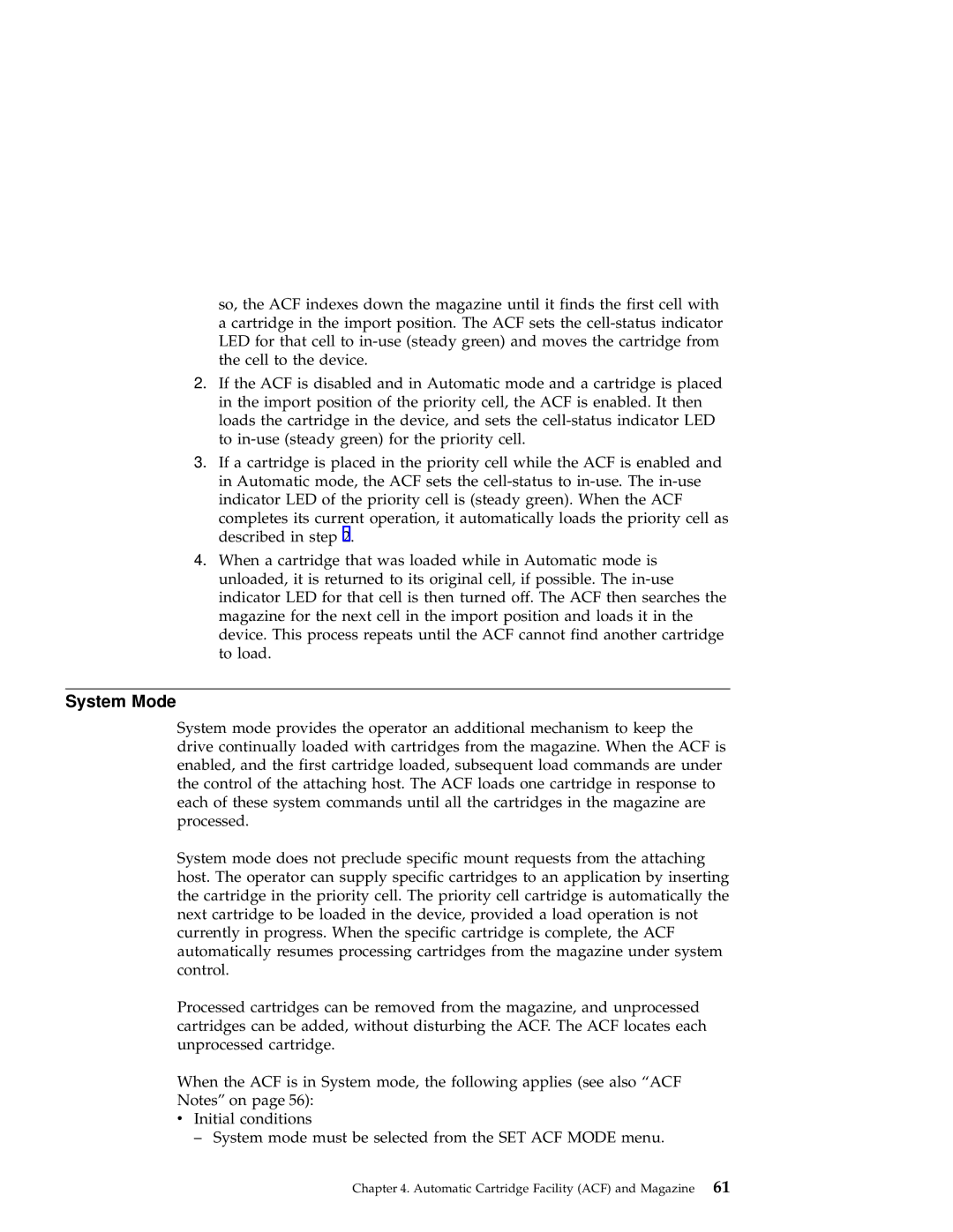 IBM 3590 manual System Mode 