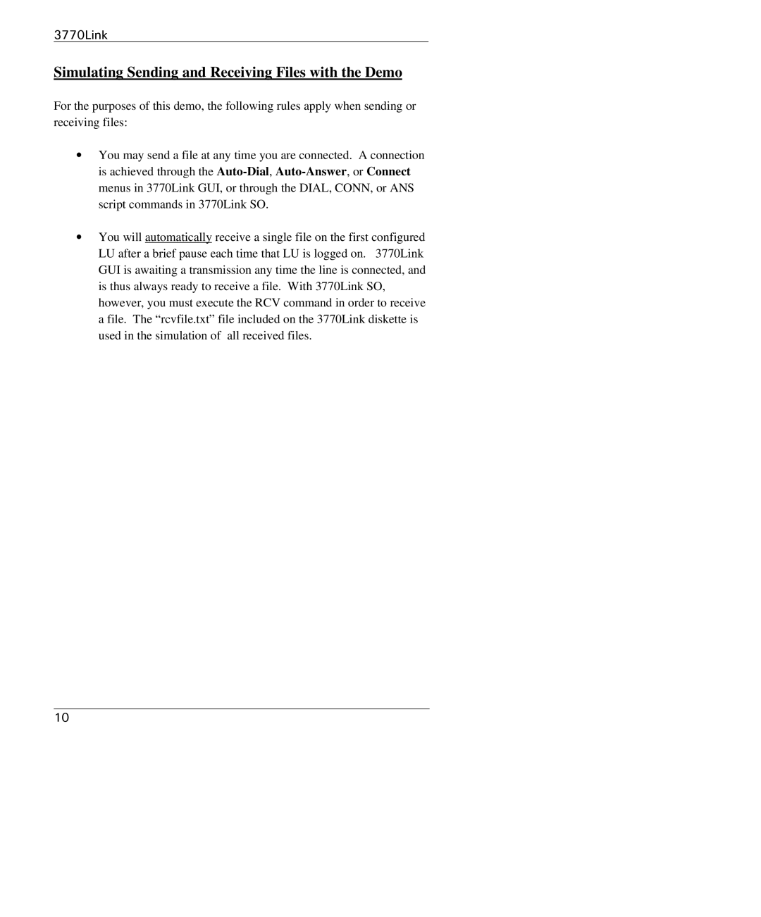 IBM 3770 manual Simulating Sending and Receiving Files with the Demo 