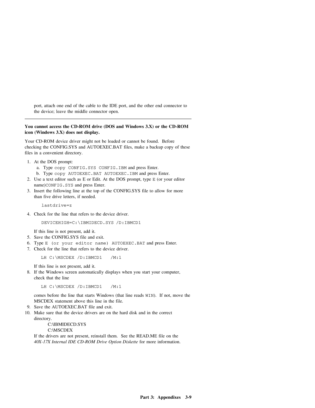 IBM 37L1388 manual You, Icon Windows 3.X does Not Display 