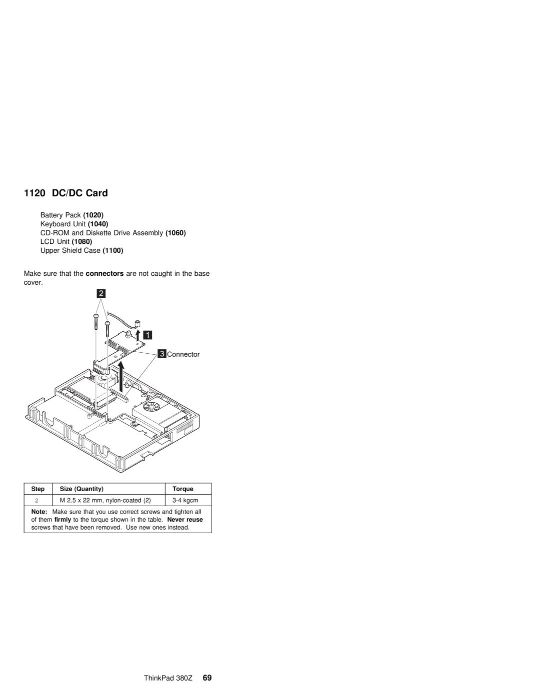 IBM 380Z manual 1120 DC/DC Card 