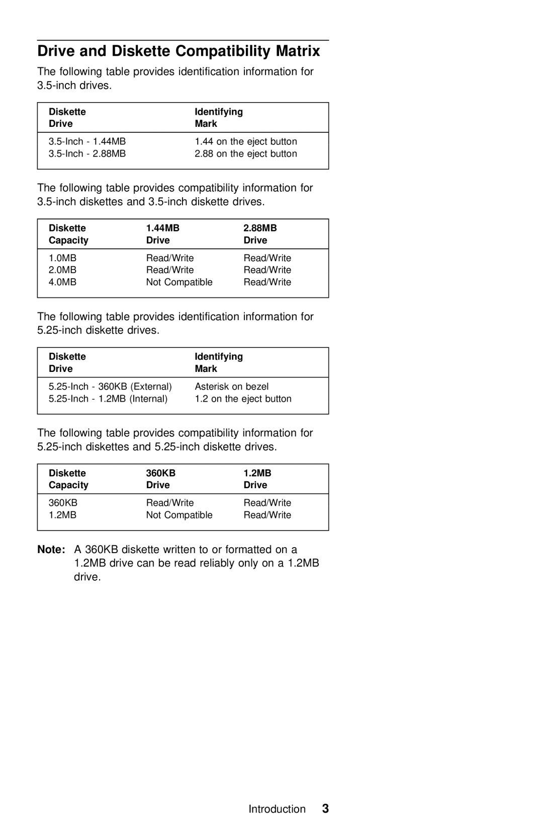 IBM 390E manual Matrix, Compatibility 