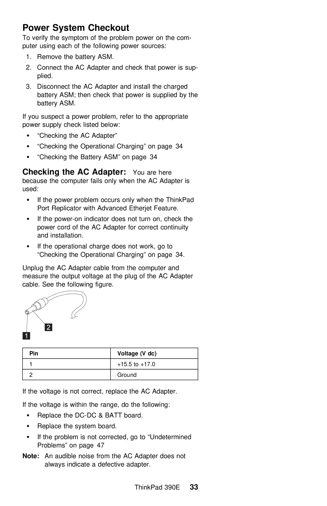 IBM 390E manual System, Pin 