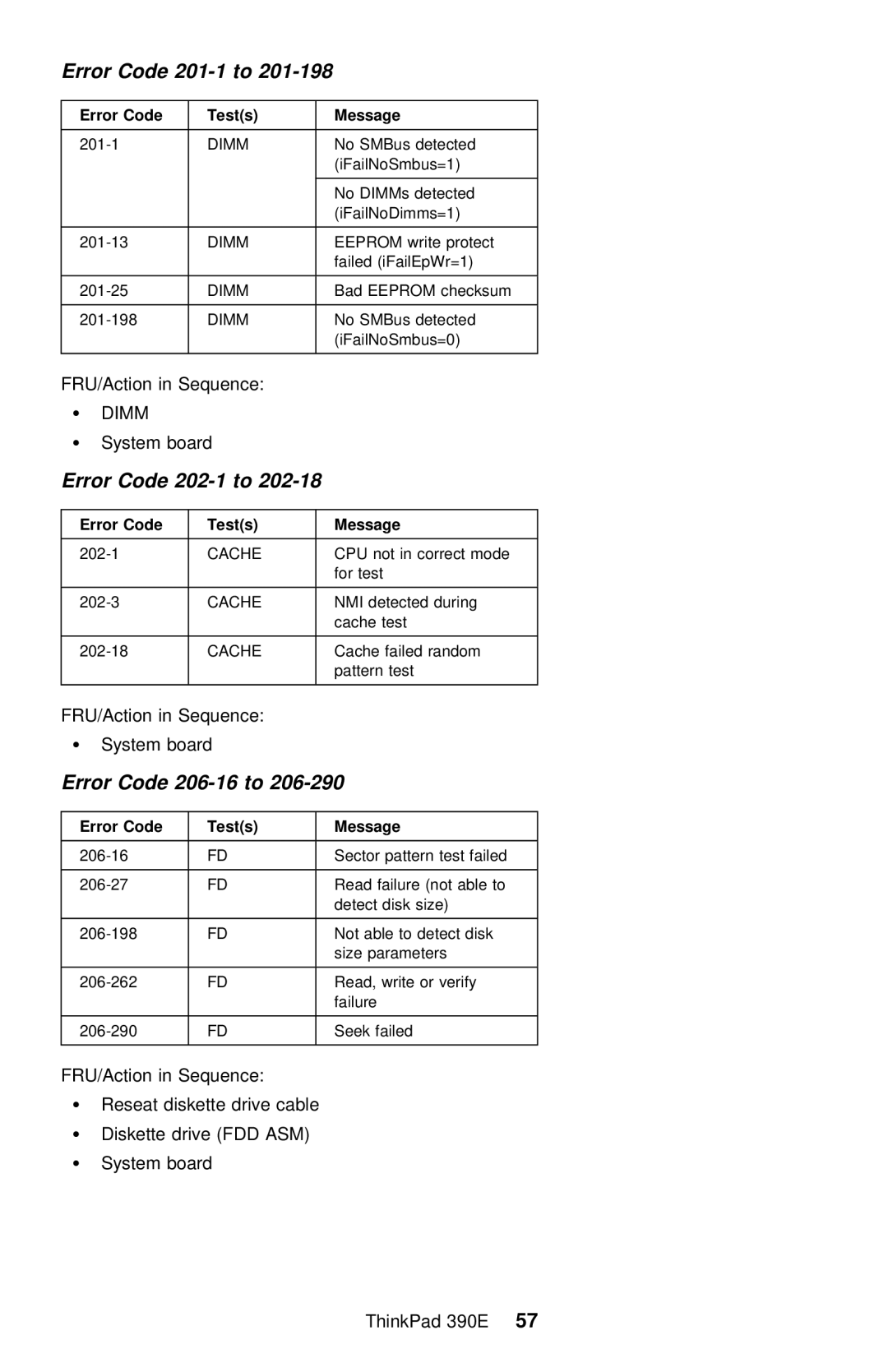 IBM 390E manual 201-1 to 