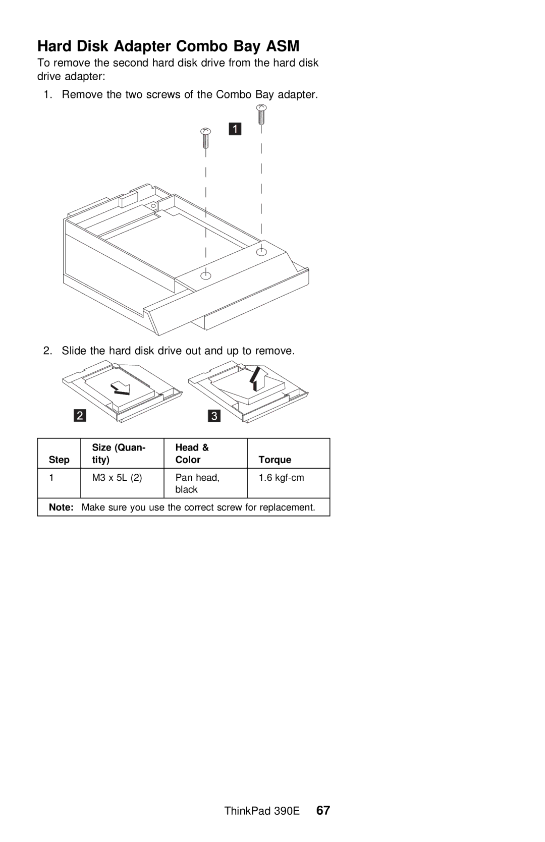 IBM 390E manual Hard Disk Adapter Combo Bay ASM 