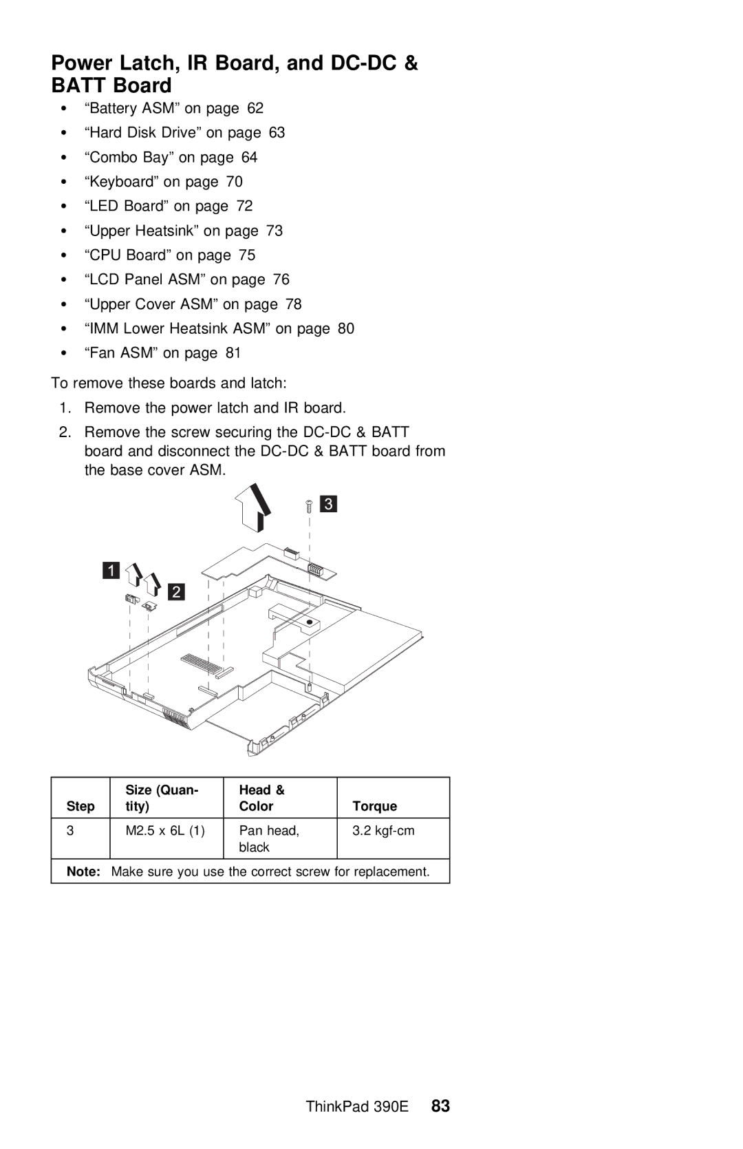 IBM 390E manual Board, Imm 