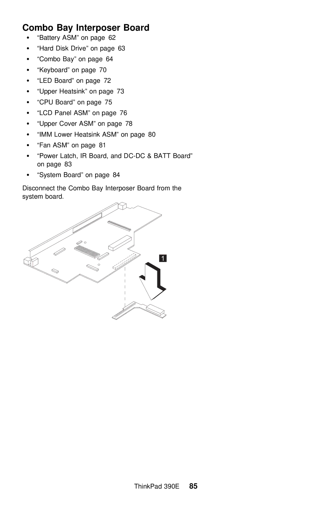 IBM 390E manual Interposer 