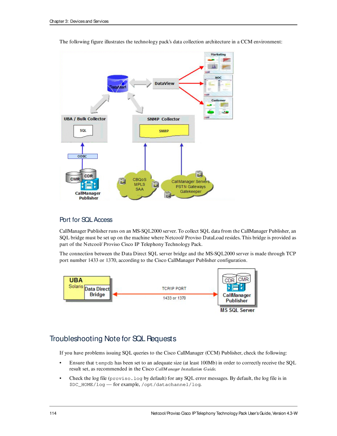 IBM 4.3-W manual Troubleshooting Note for SQL Requests 