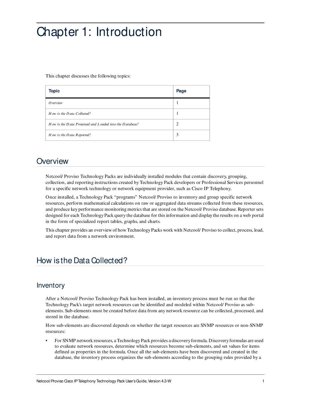 IBM 4.3-W manual Overview, How is the Data Collected?, This chapter discusses the following topics 