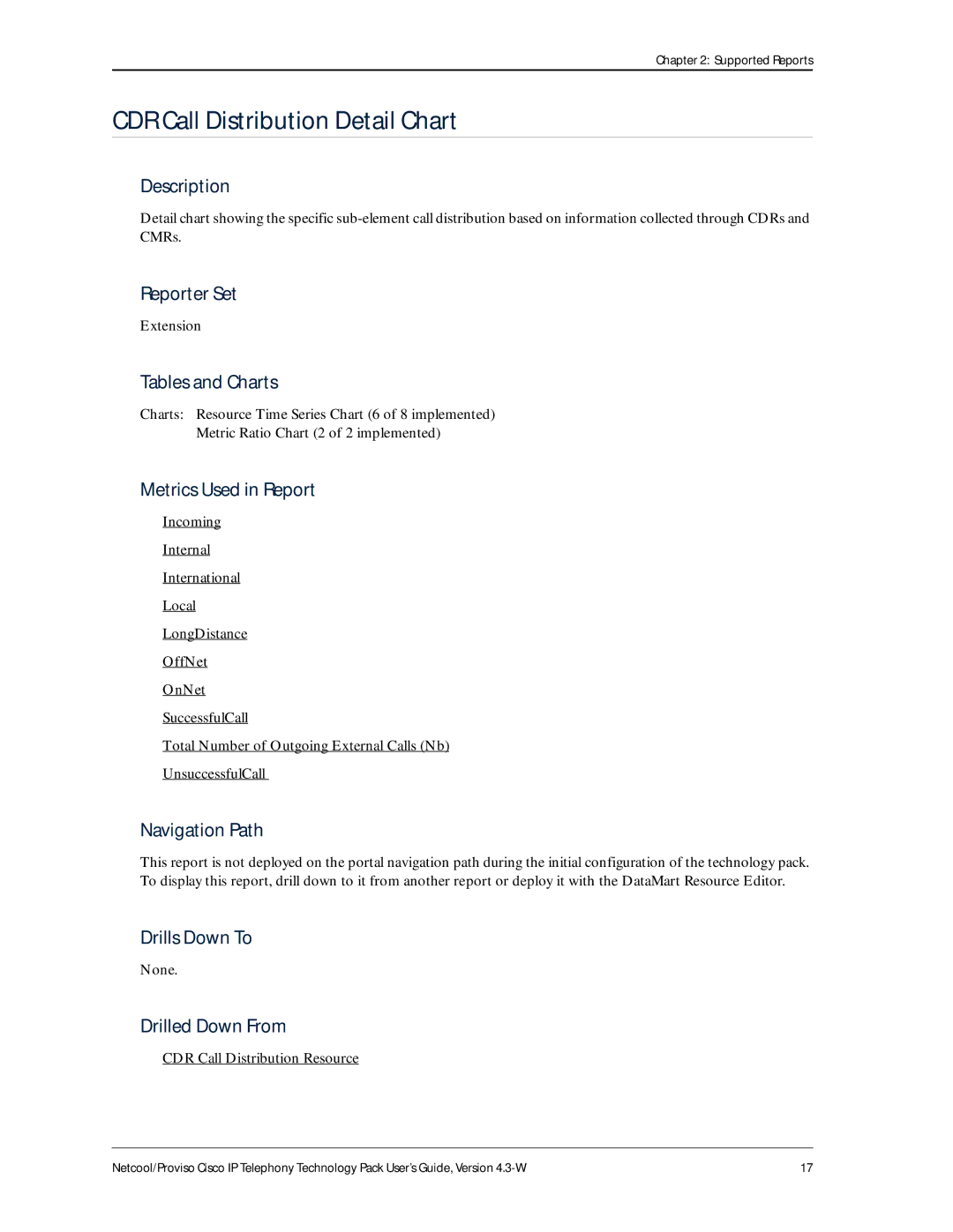 IBM 4.3-W manual CDR Call Distribution Detail Chart, Extension 