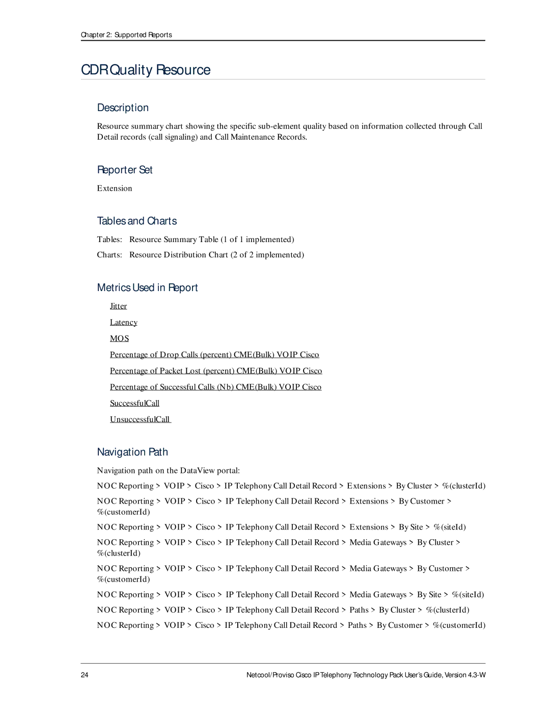 IBM 4.3-W manual CDR Quality Resource 