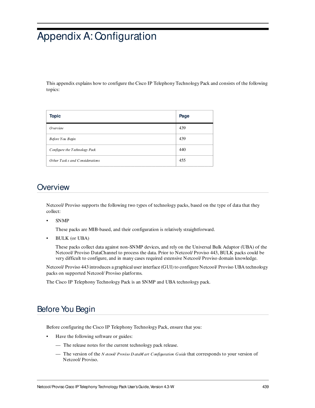 IBM 4.3-W manual Appendix a Configuration, Before You Begin 