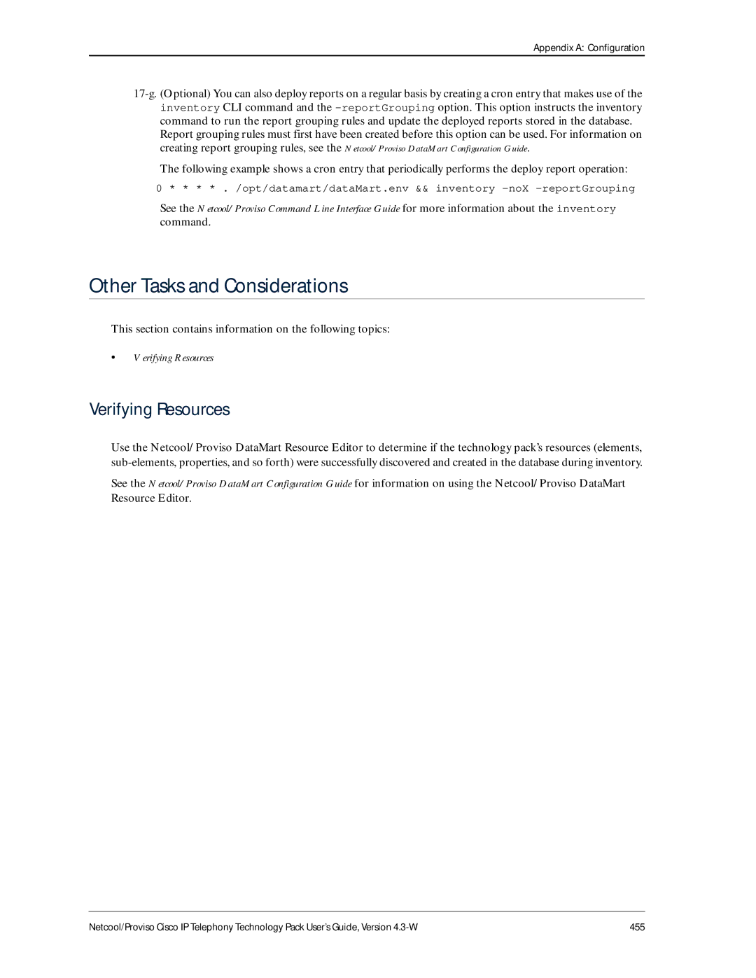 IBM 4.3-W manual Other Tasks and Considerations, This section contains information on the following topics 