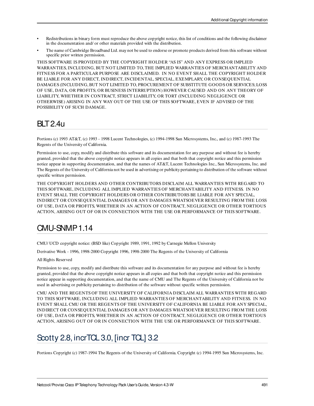 IBM 4.3-W manual BLT 2.4u, Scotty 2.8, incrTCL 3.0, incr TCL 