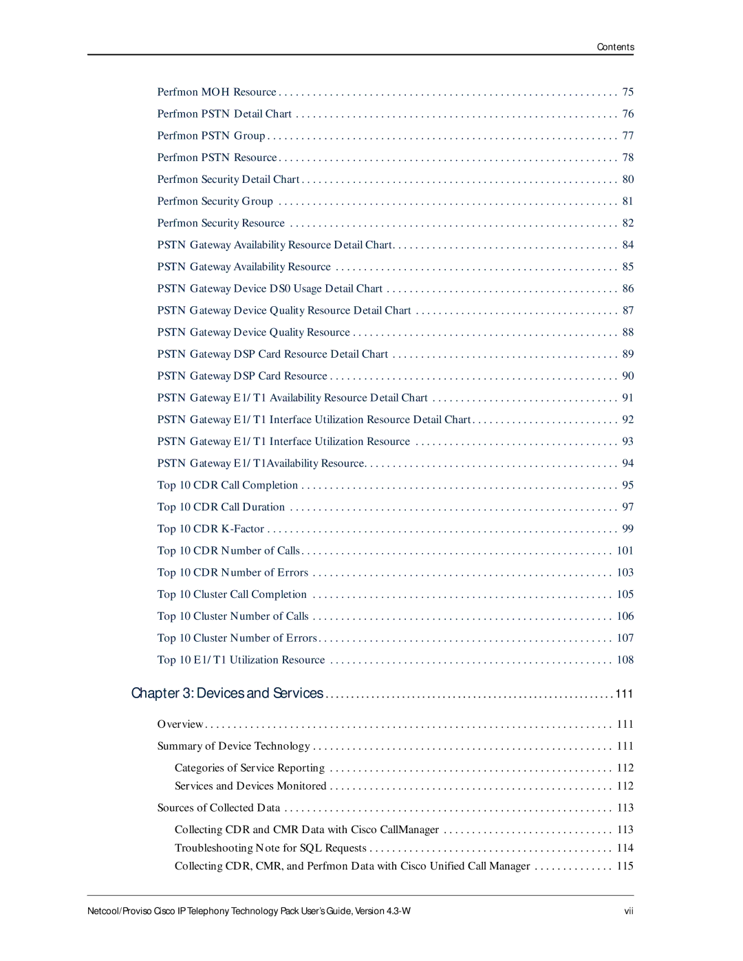 IBM 4.3-W manual Devices and Services 