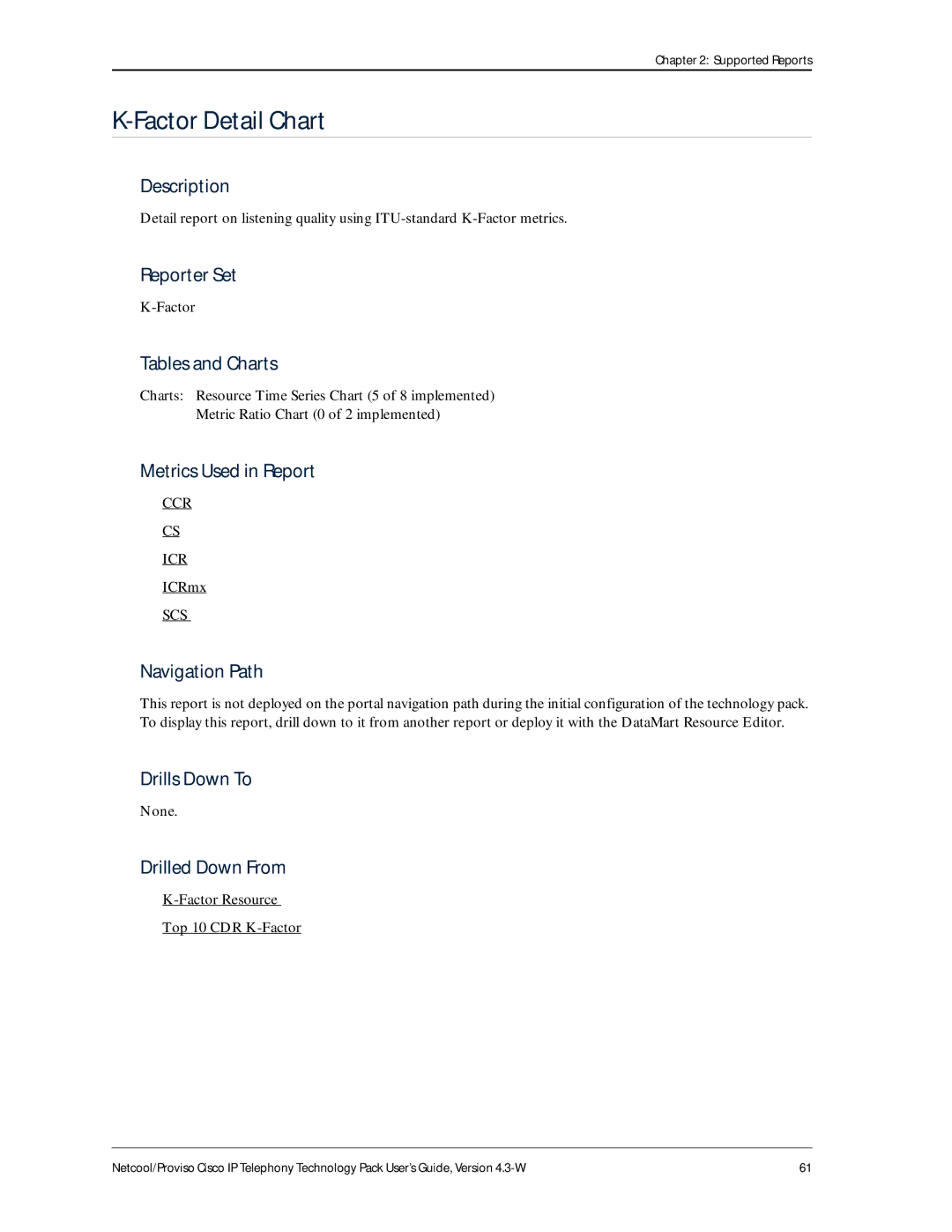 IBM 4.3-W manual Factor Detail Chart, ICRmx, Factor Resource Top 10 CDR K-Factor 