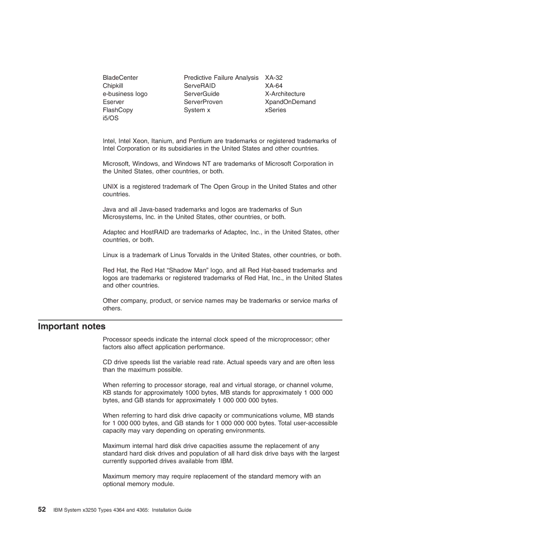 IBM 4365, 4364 manual Important notes 