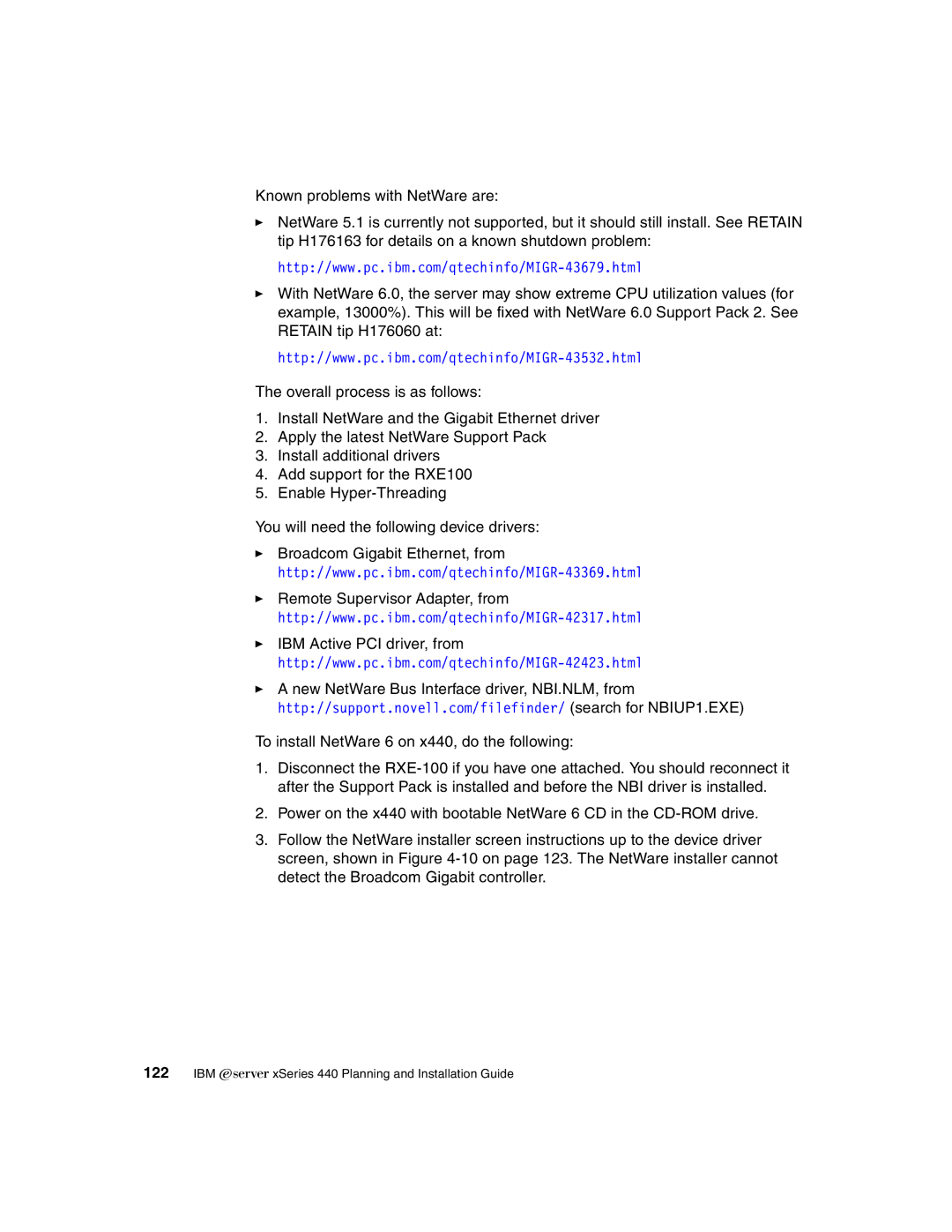 IBM manual IBM xSeries 440 Planning and Installation Guide 