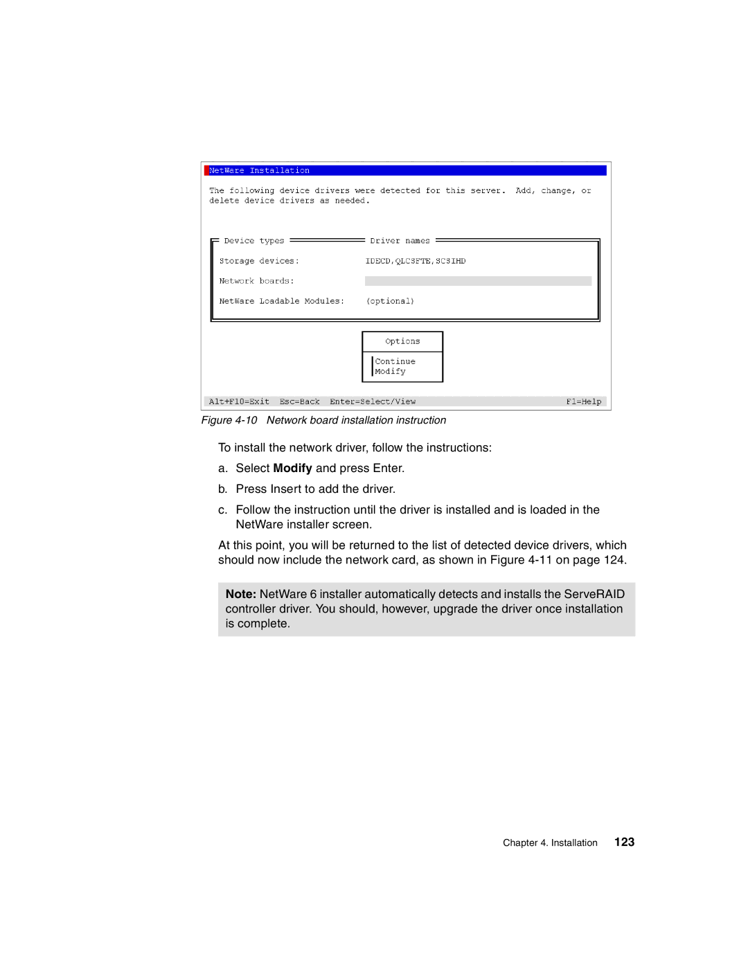 IBM 440 manual Network board installation instruction 