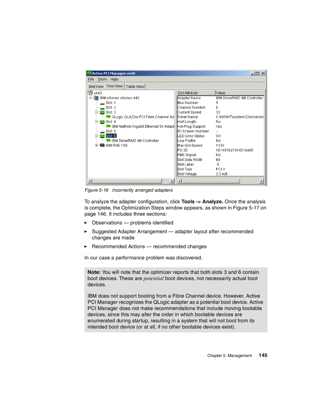 IBM 440 manual Incorrectly arranged adapters 