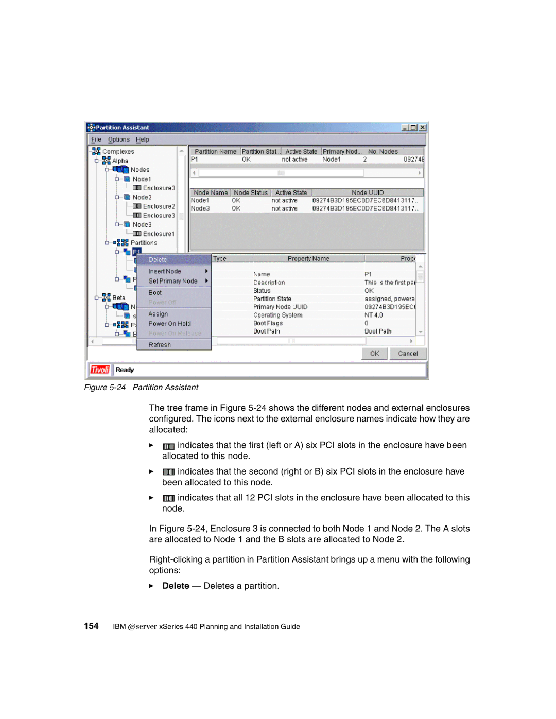 IBM 440 manual Partition Assistant 