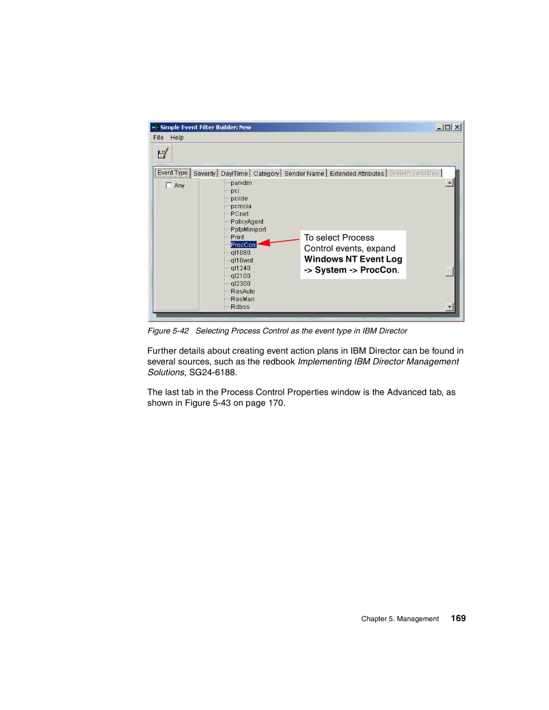 IBM 440 manual Windows NT Event Log System ProcCon 