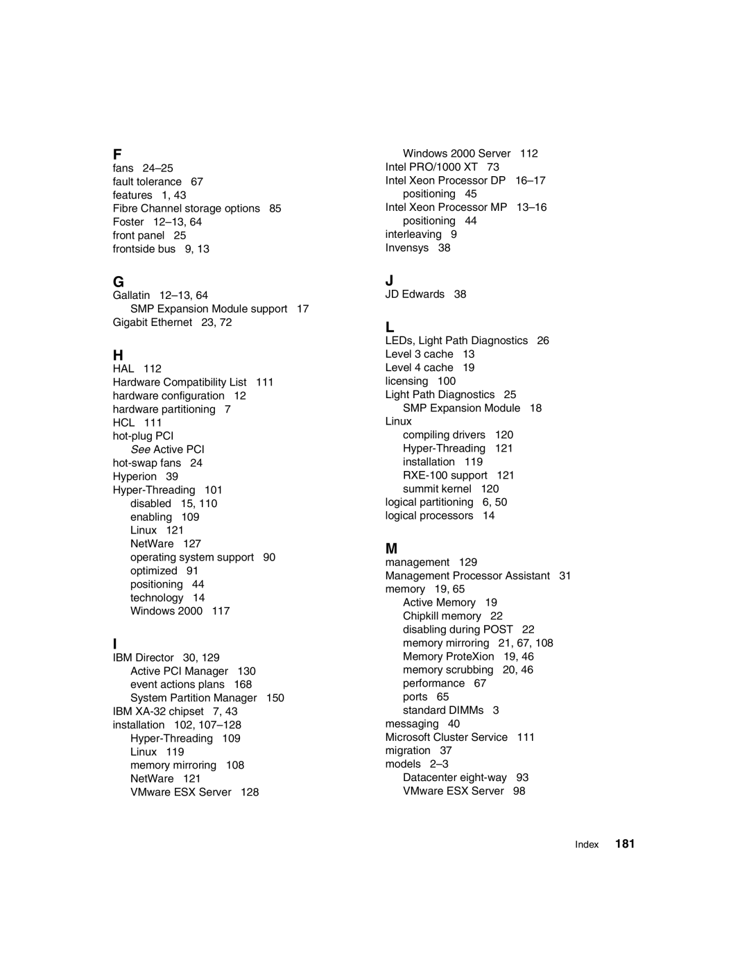 IBM 440 manual Index 