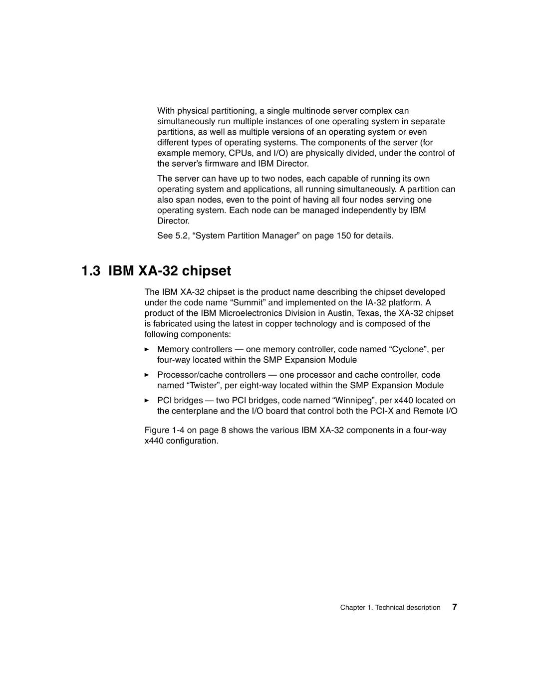 IBM 440 manual IBM XA-32 chipset 