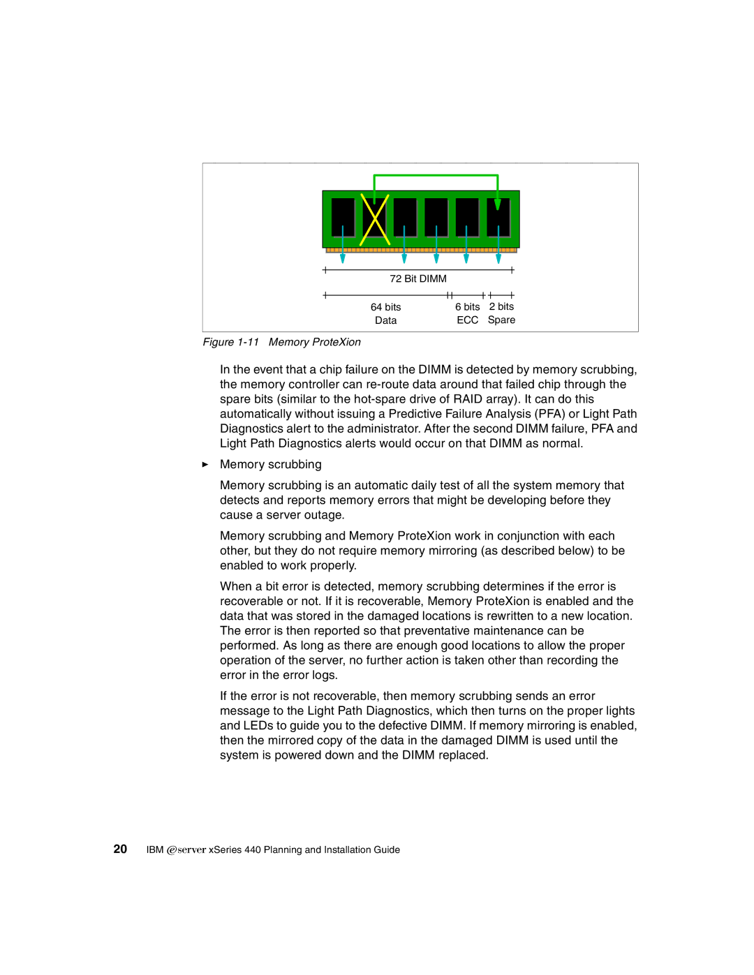 IBM 440 manual Memory ProteXion 