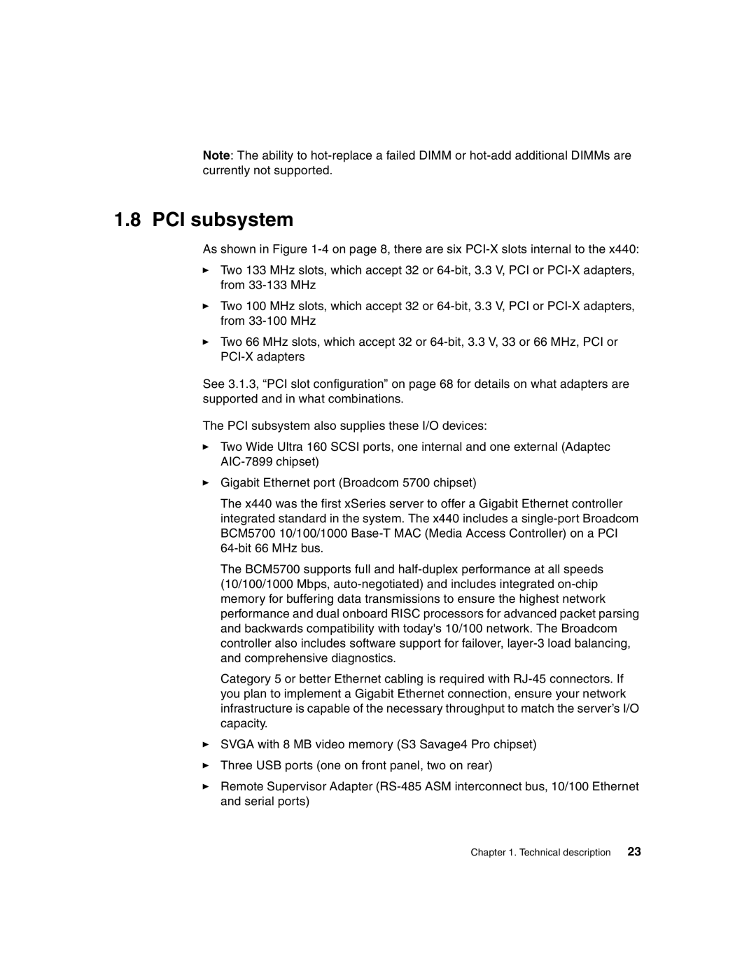 IBM 440 manual PCI subsystem 