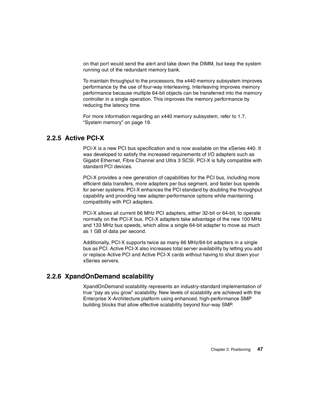 IBM 440 manual Active PCI-X, XpandOnDemand scalability 