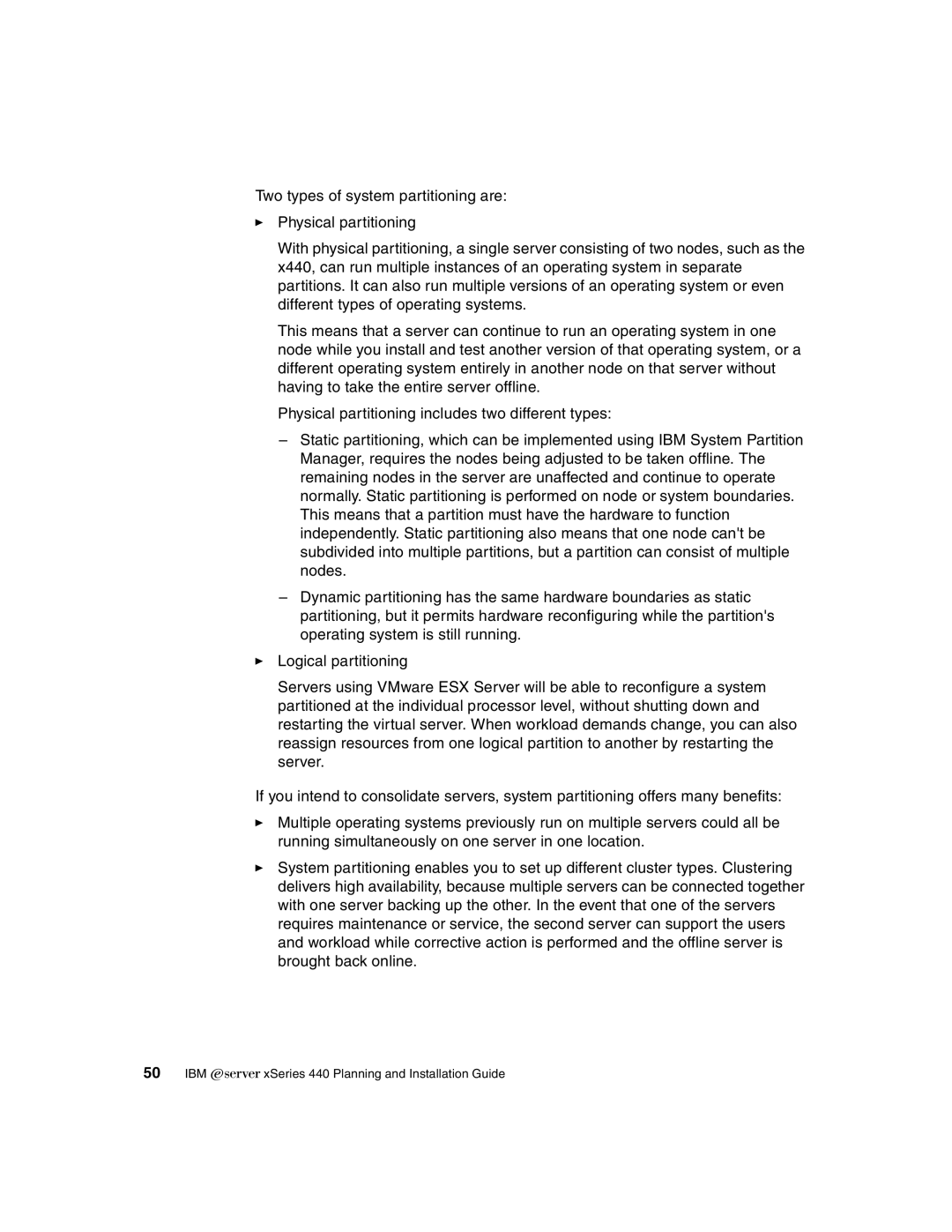 IBM manual IBM xSeries 440 Planning and Installation Guide 