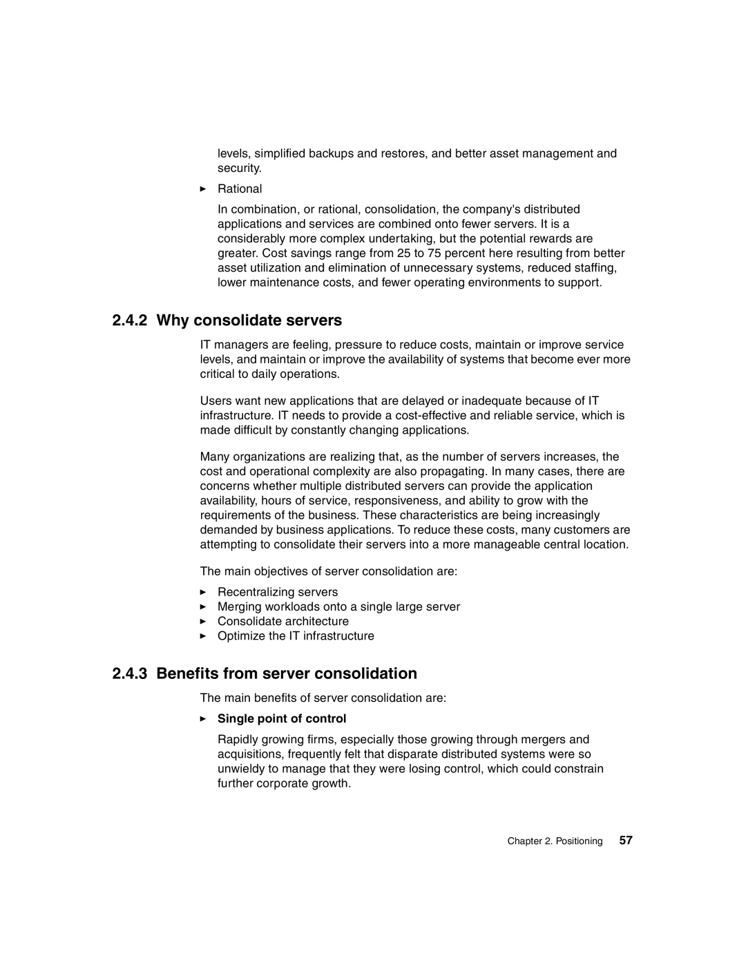 IBM 440 manual Why consolidate servers, Benefits from server consolidation, Single point of control 