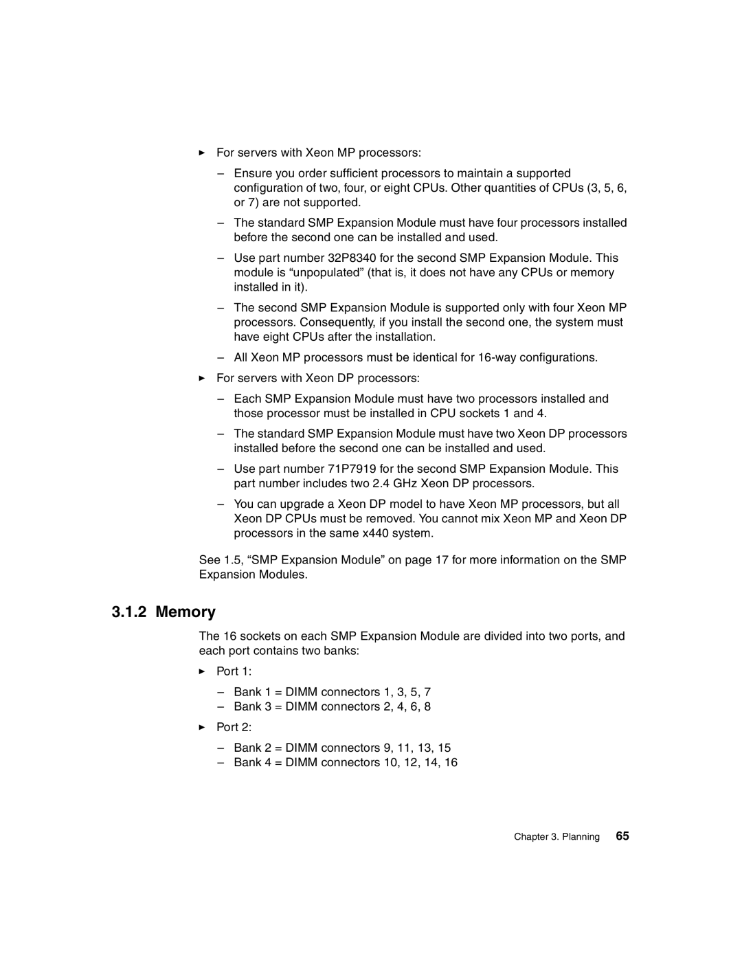 IBM 440 manual Memory 