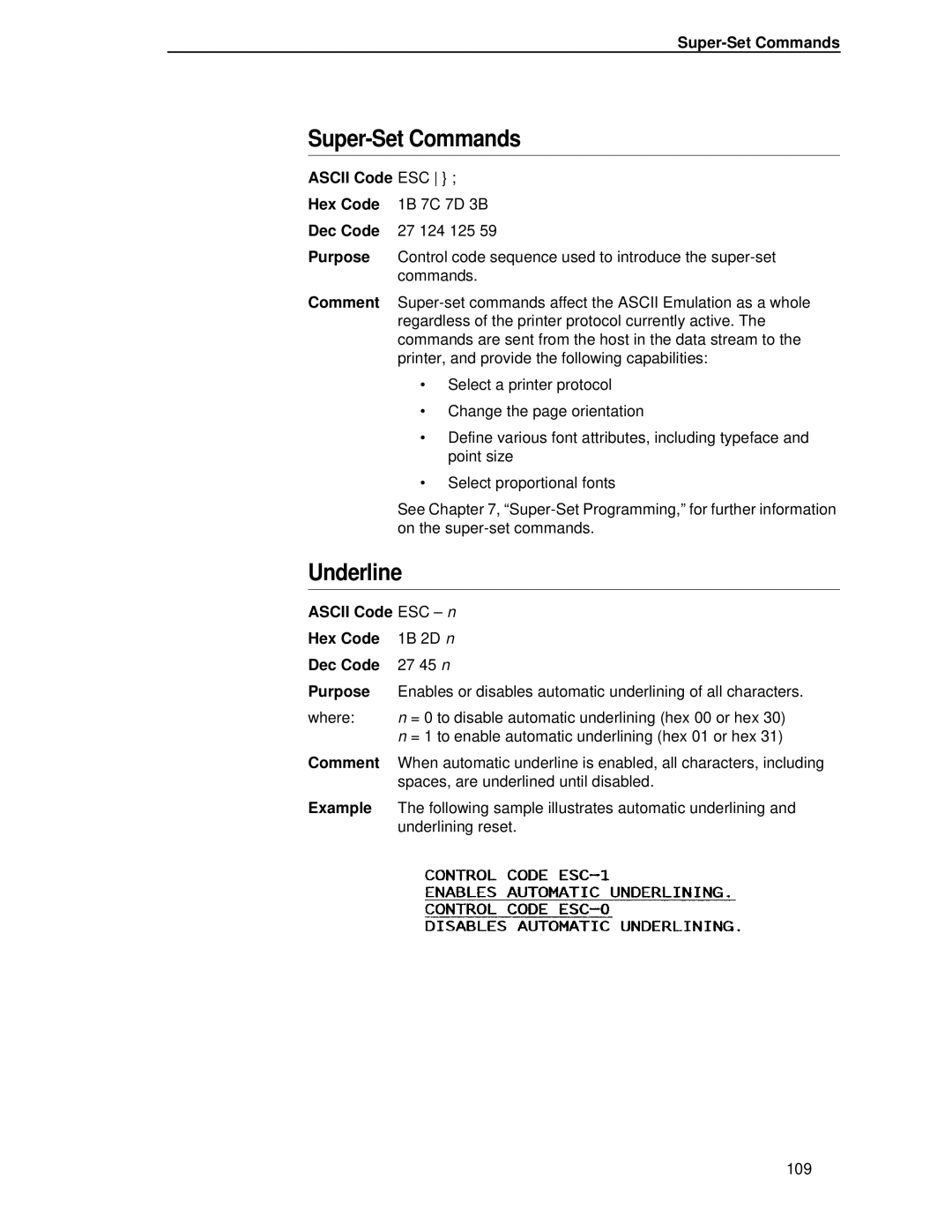 IBM 4400 manual Super-Set Commands 