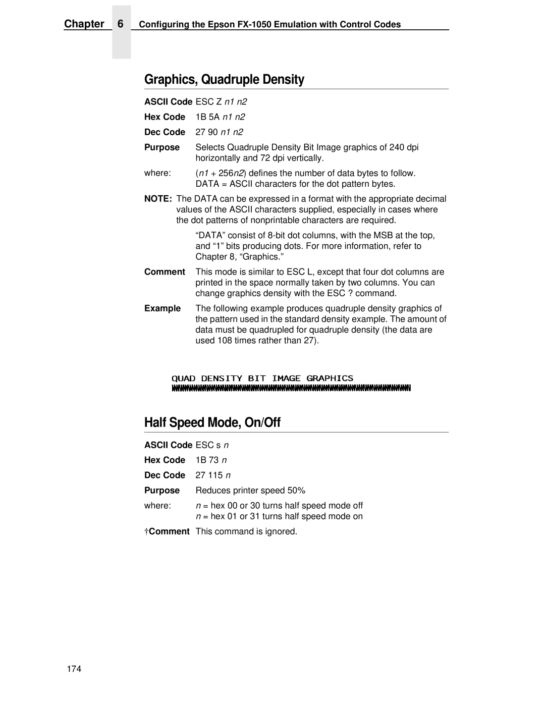 IBM 4400 manual Graphics, Quadruple Density, Half Speed Mode, On/Off 