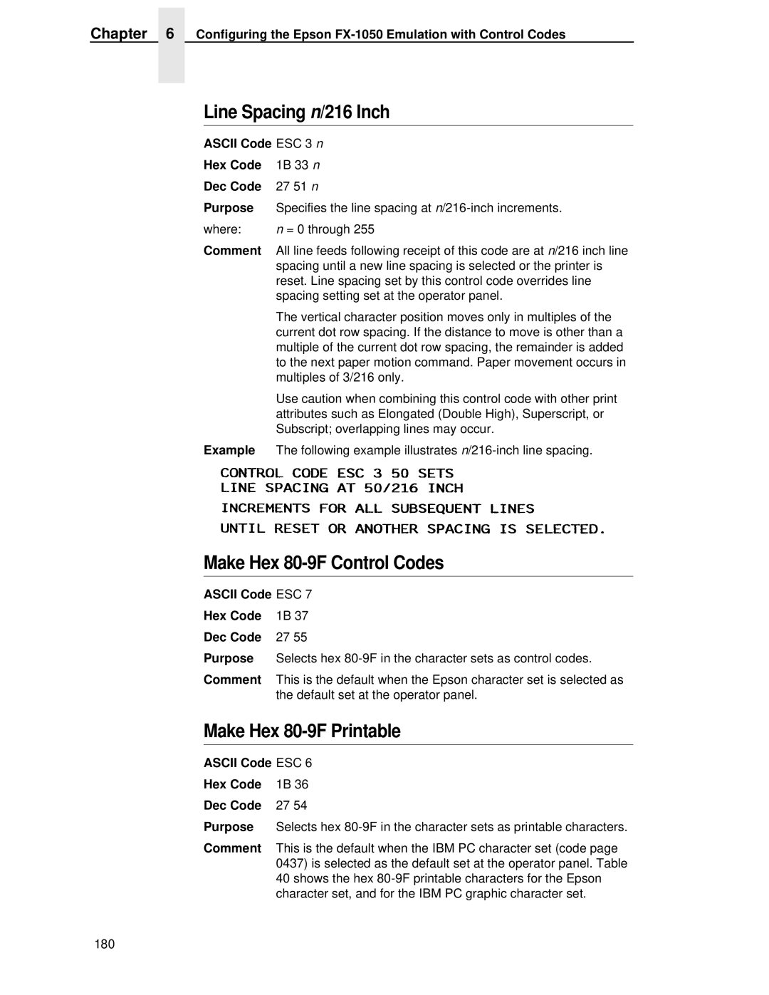 IBM 4400 manual Make Hex 80-9F Control Codes, Make Hex 80-9F Printable 