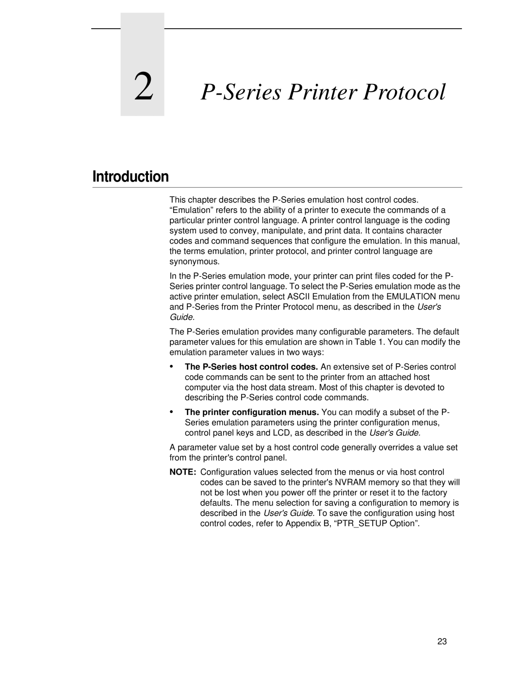 IBM 4400 manual Series Printer Protocol 