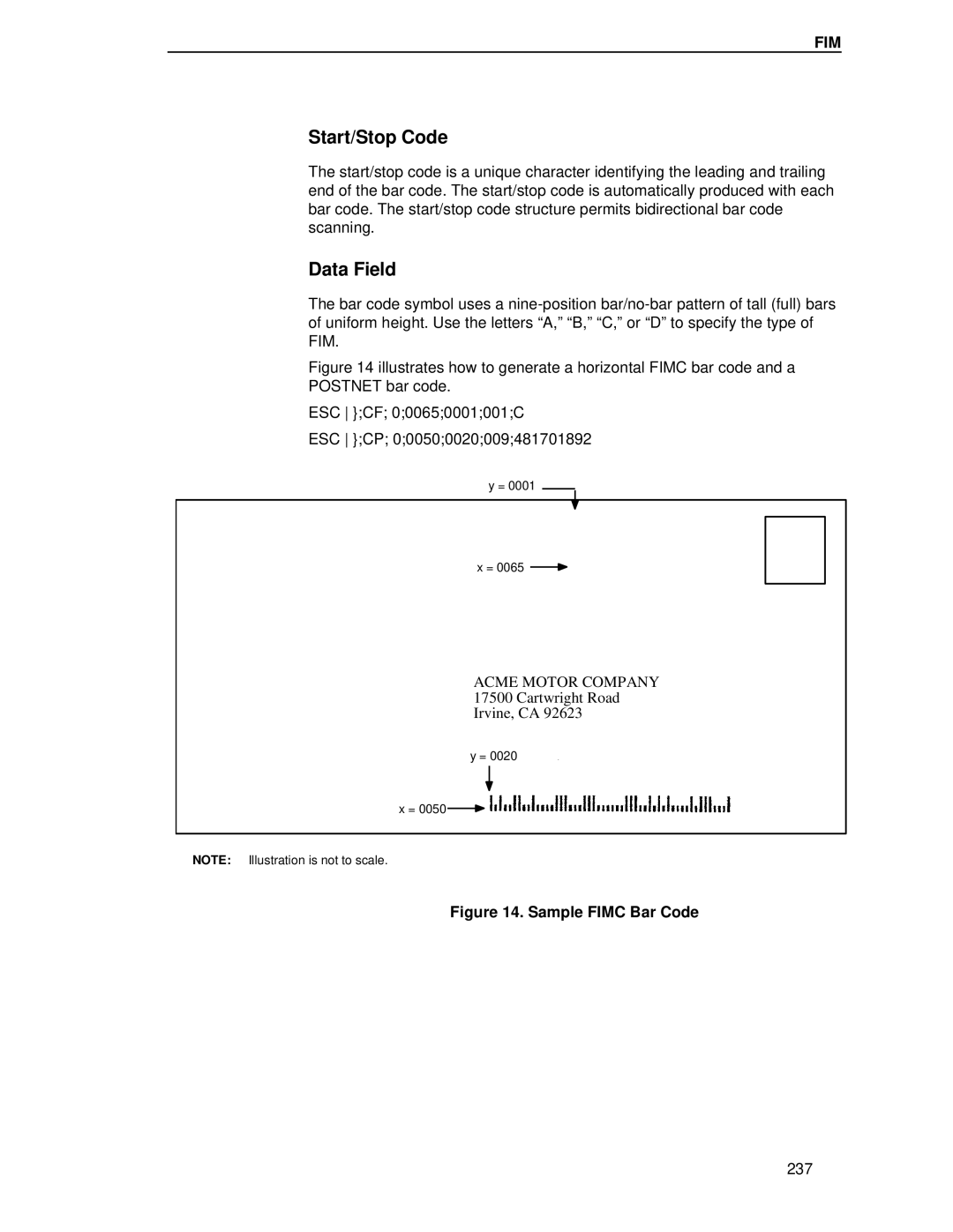 IBM 4400 manual Start/Stop Code 
