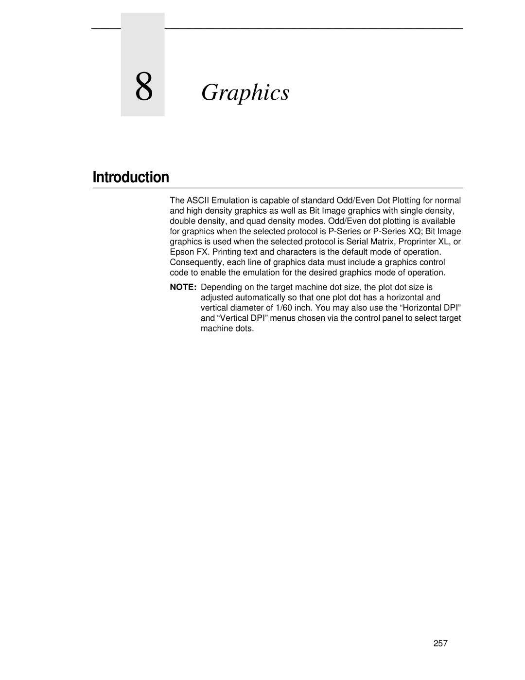 IBM 4400 manual Graphics 