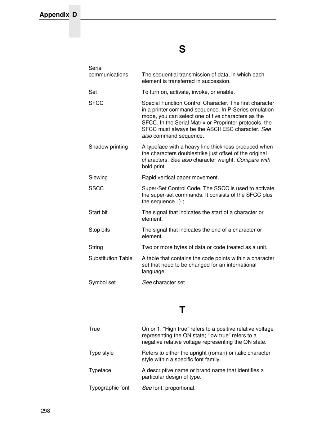 IBM 4400 manual Special Function Control Character. The first character 