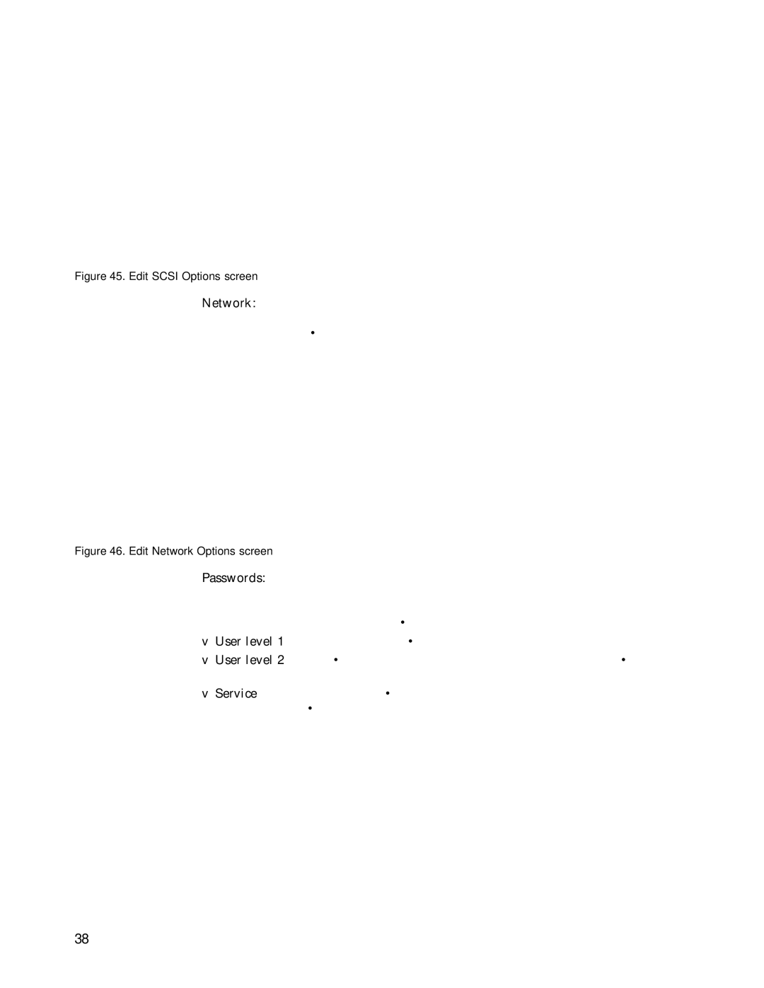 IBM 4560SLX warranty Edit Scsi Options screen 