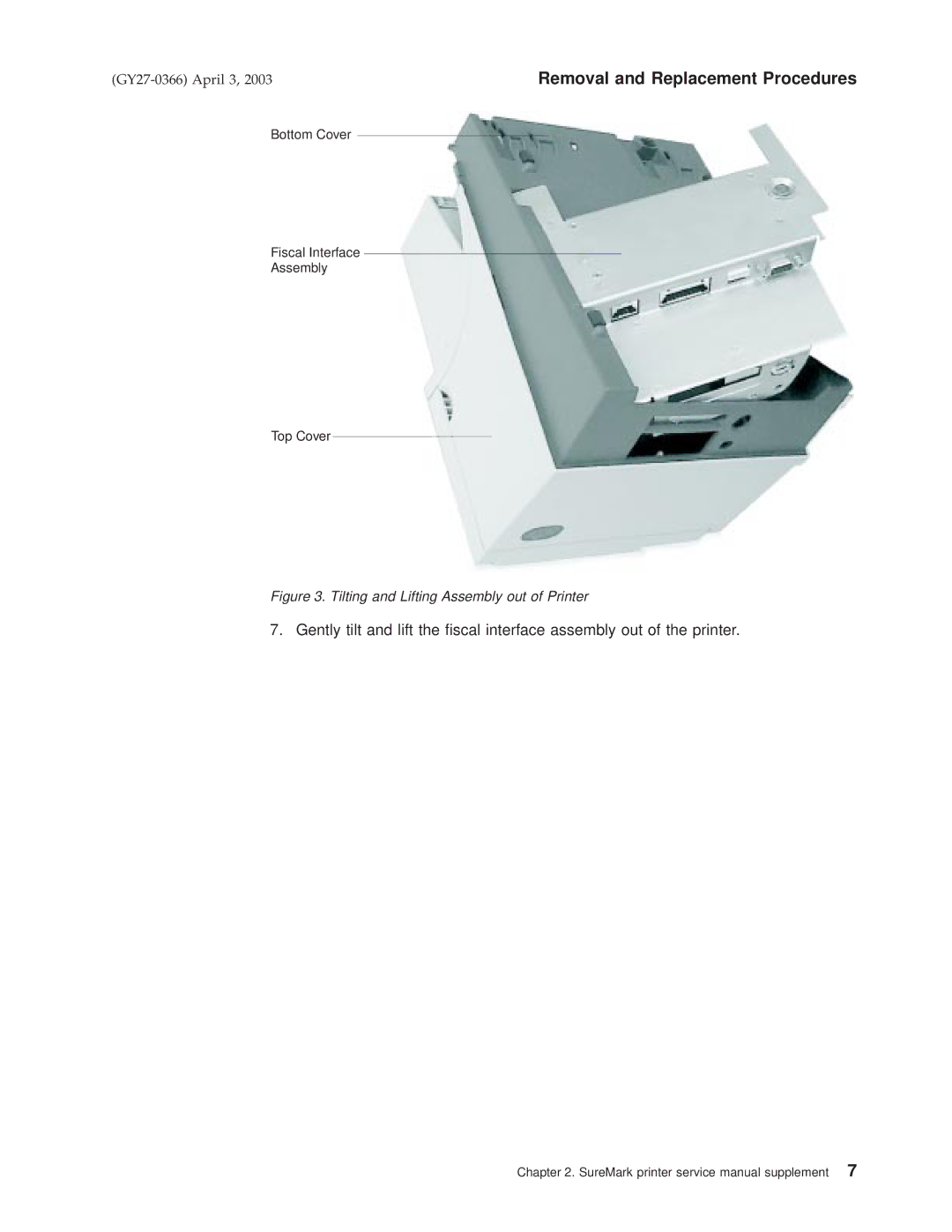 IBM 4610 manual Removal and Replacement Procedures 