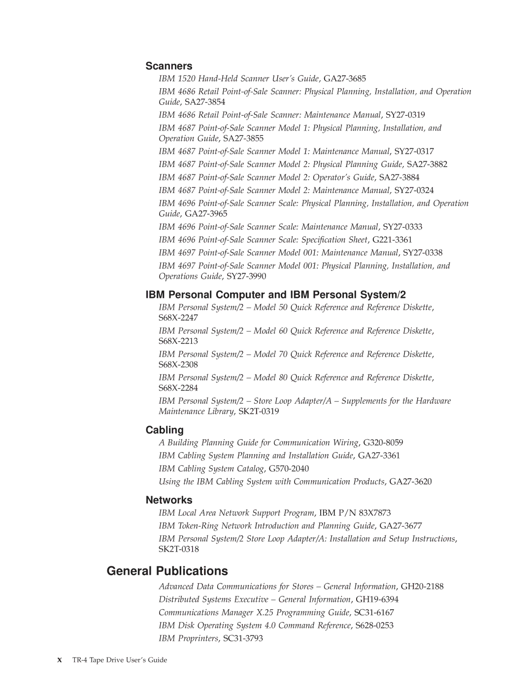 IBM 4690 manual General Publications, Scanners 