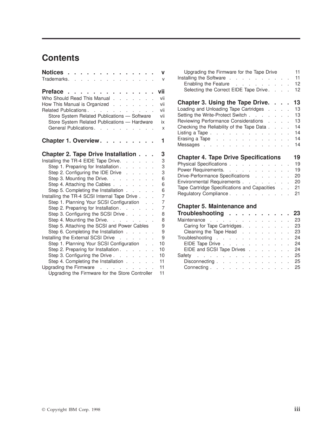 IBM 4690 manual Contents 