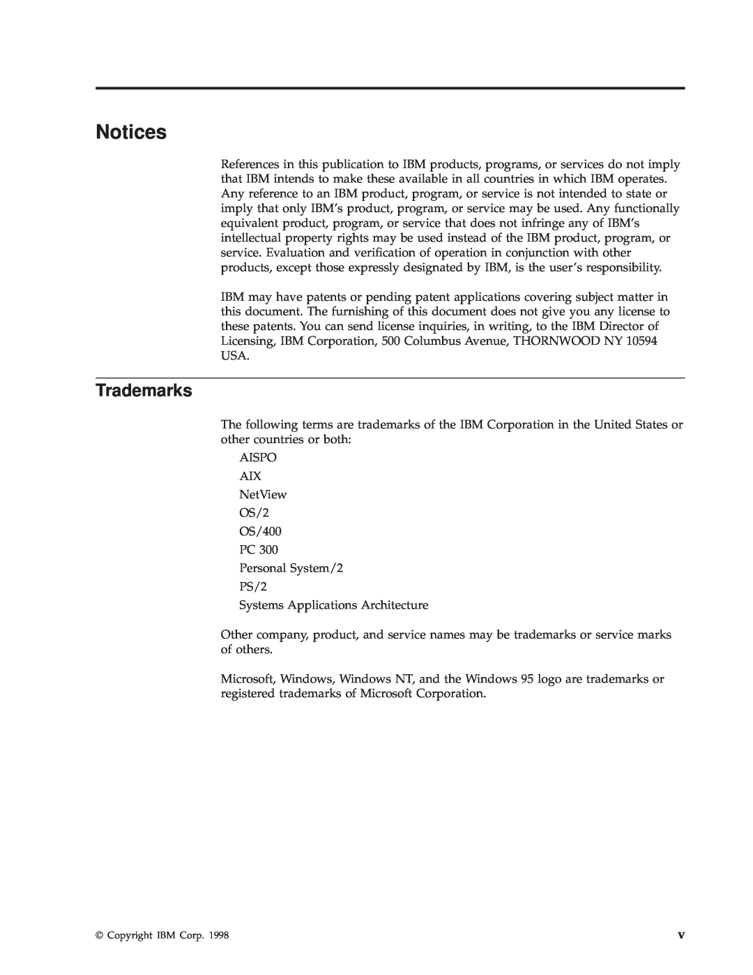 IBM 4690 manual Notices, Trademarks 