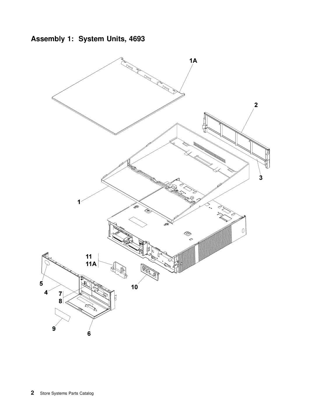 IBM 4693 DBCS FAMILY, 4694 DBCS FAMILY manual Assembly 1 System Units 